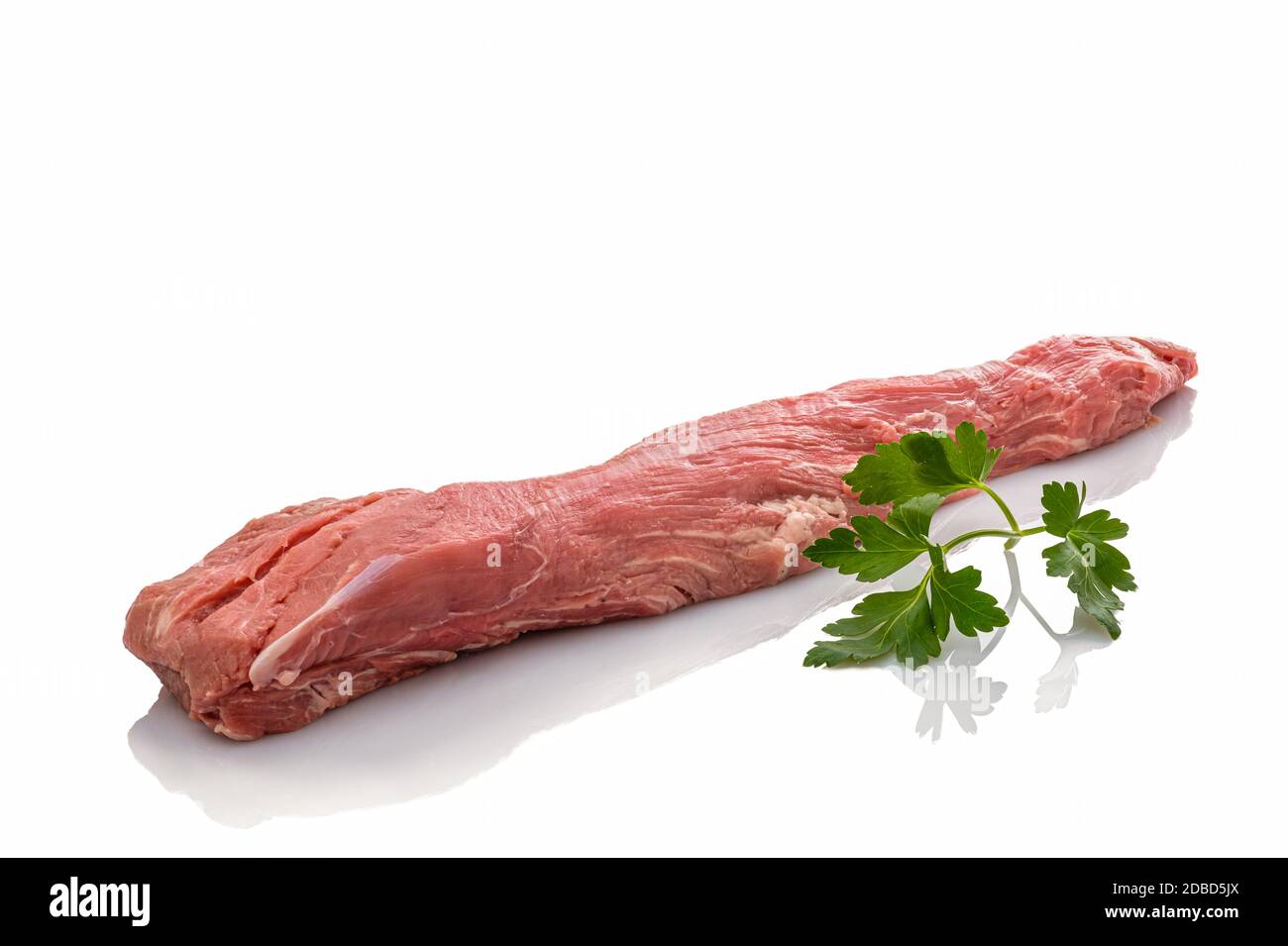 Raw veal tenderloin meat Stock Photo