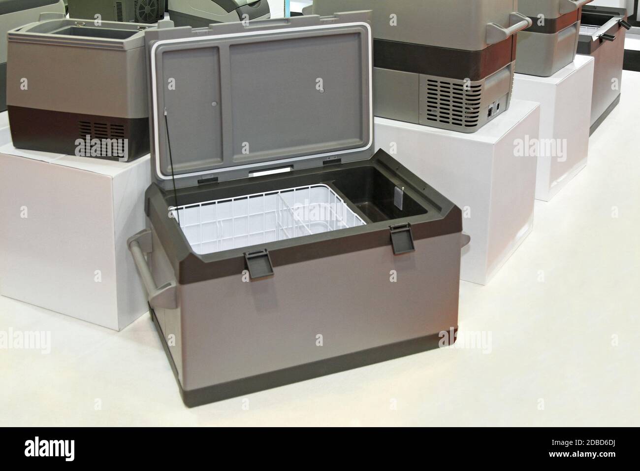 Mobile thermo electric fridge box for truck Stock Photo Alamy