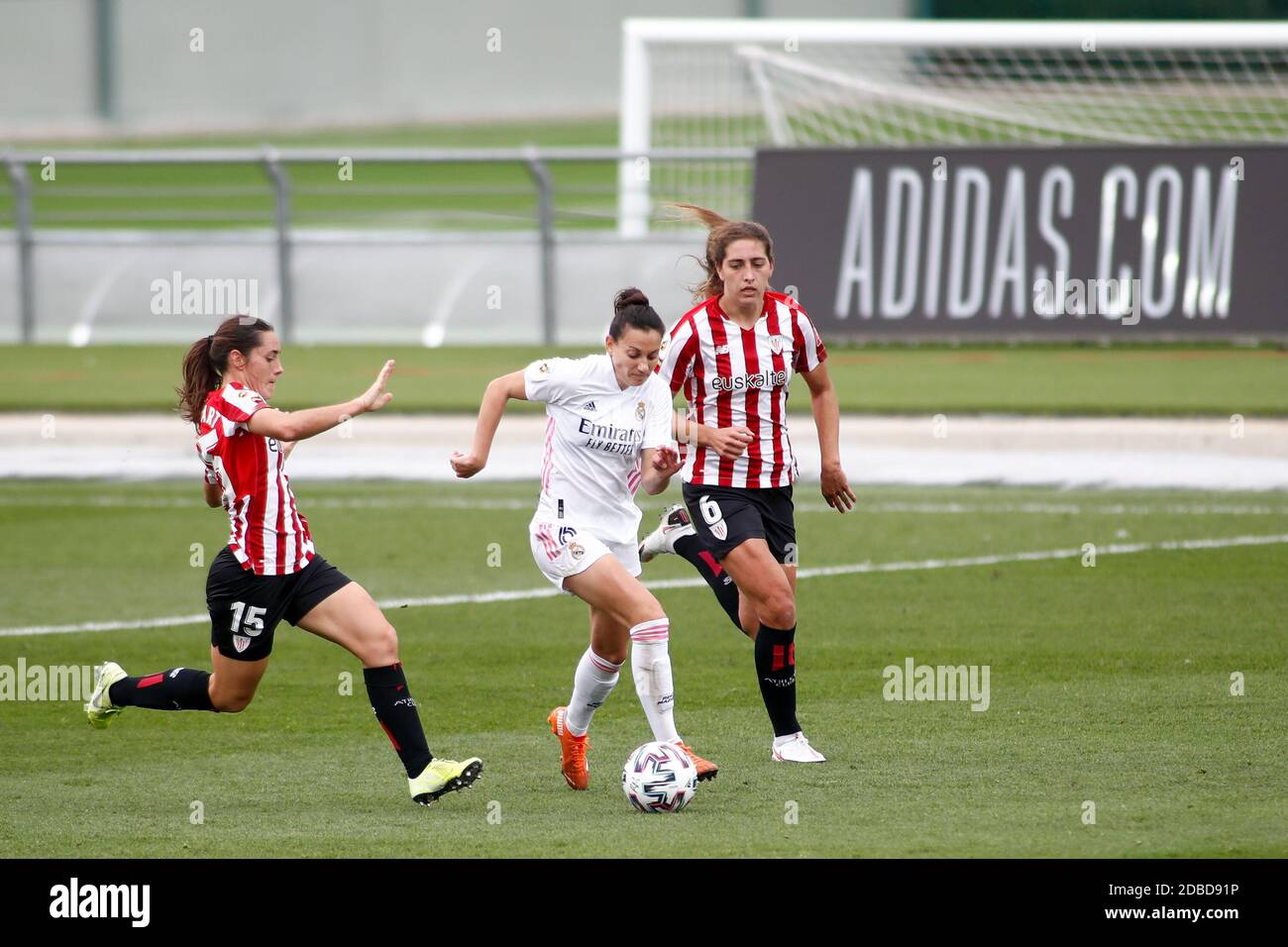 Aurelie Kaci of Real Madrid and Sophie Istillart of Athletic Club in action during the Women&#039;s Spanish championship, Prime / LM Stock Photo