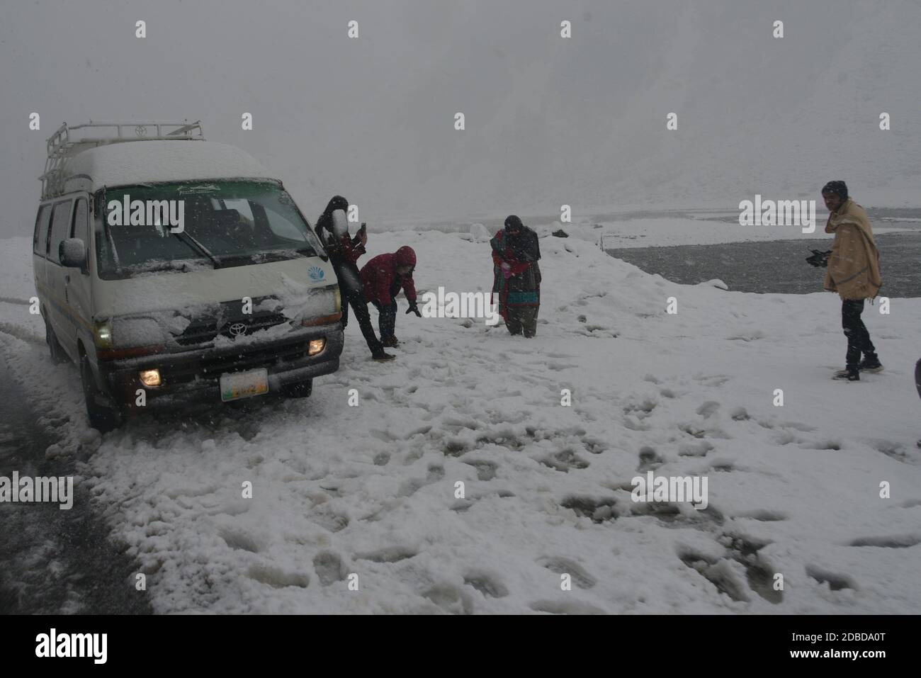 Heavy snowfall in kaghan hi-res stock photography and images - Alamy