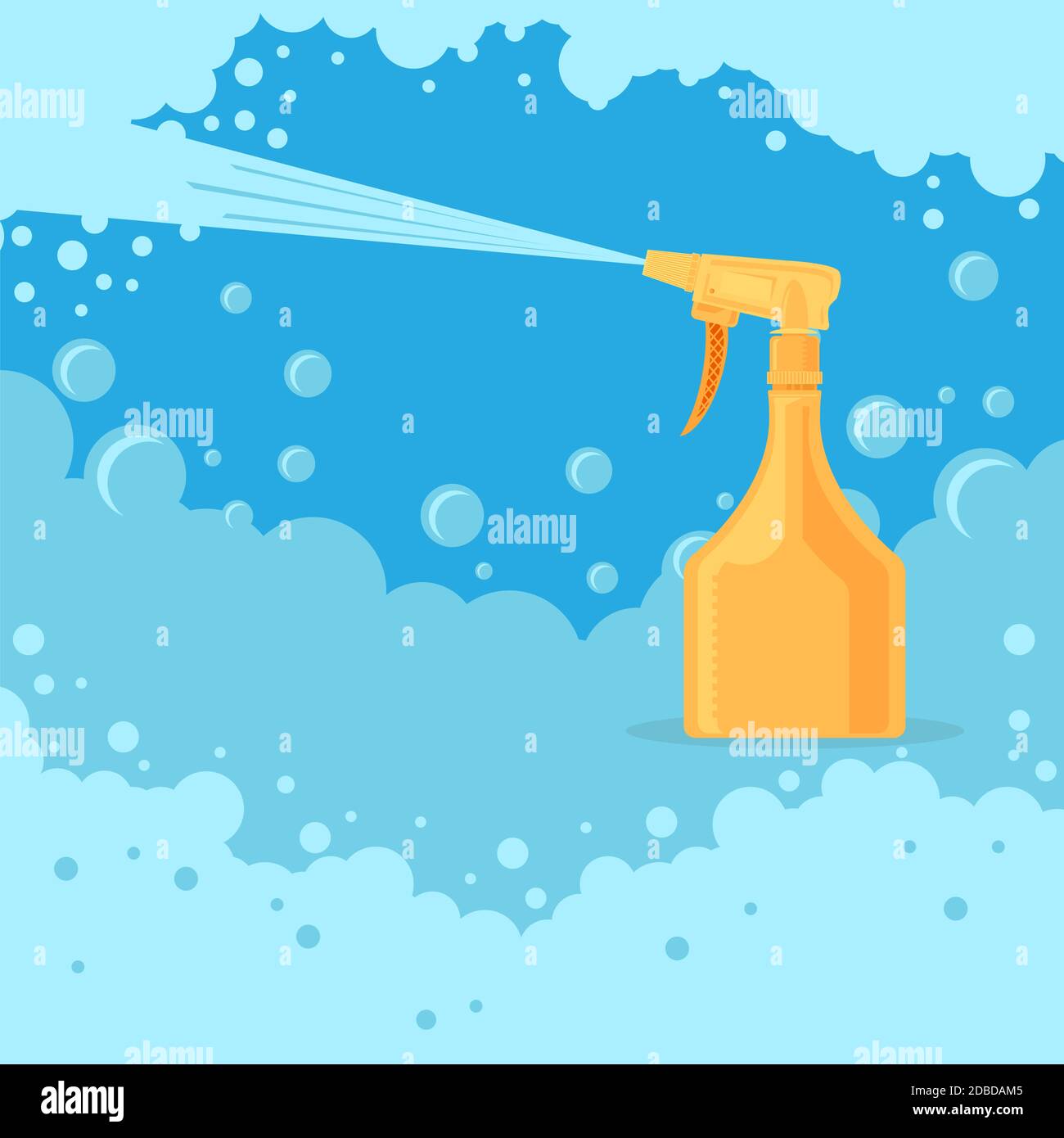 Foaming Jet Dish Soap Spray Trigger Bottle