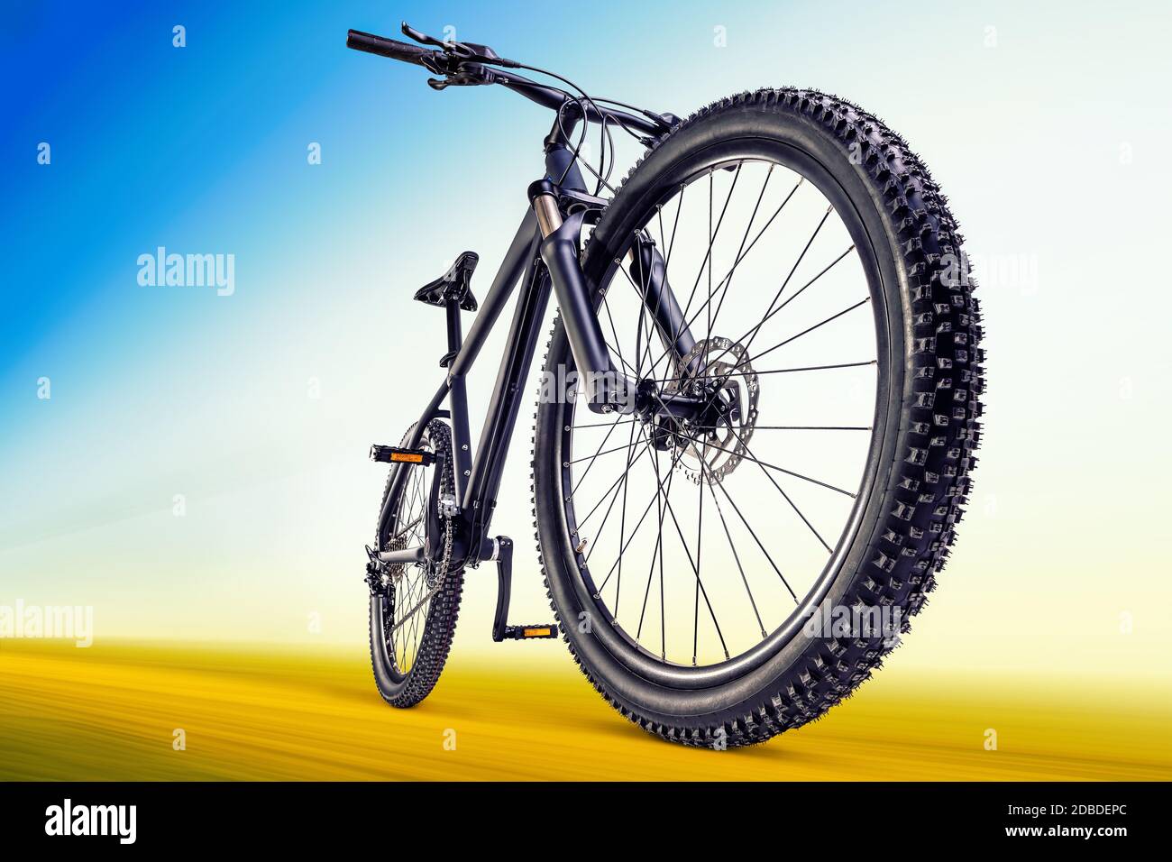 mountain bike against a white background Stock Photo