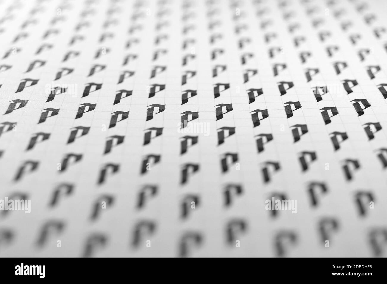 Handwriting black and white symbol filling pattern. Calligraphic letter