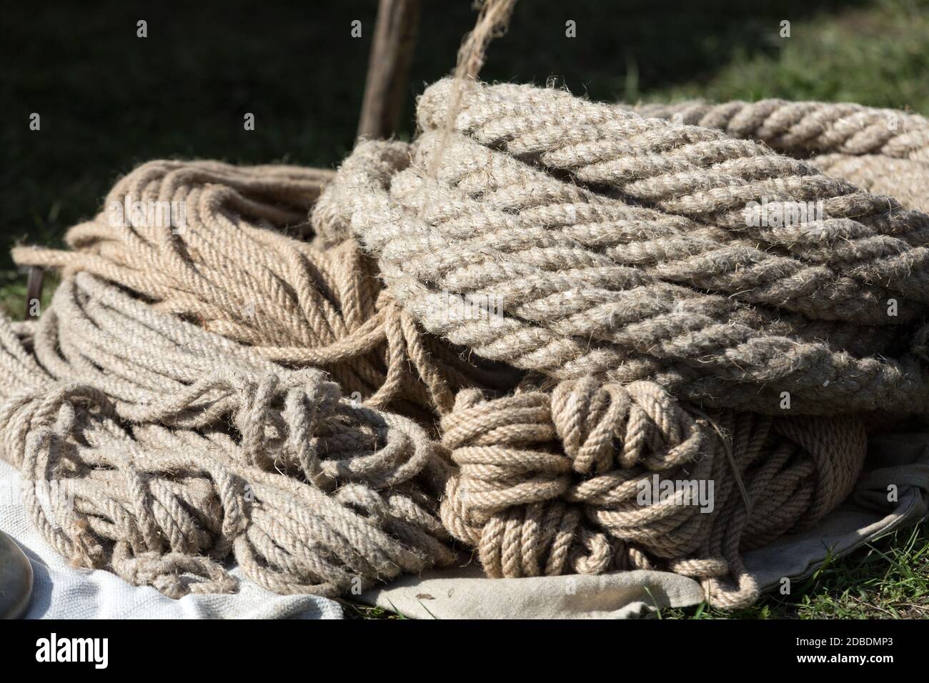 Organic Hemp Packing Rope Hank Stock Photo - Download Image Now