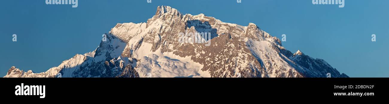 geography / travel, Germany, Bavaria, Berchtesgaden, Hochkalter (peak) in Berchtesgaden Alps, Berchtes, Additional-Rights-Clearance-Info-Not-Available Stock Photo