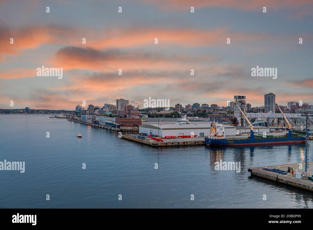 Coast of Halifax, Nova Scotia at sunset Stock Photo