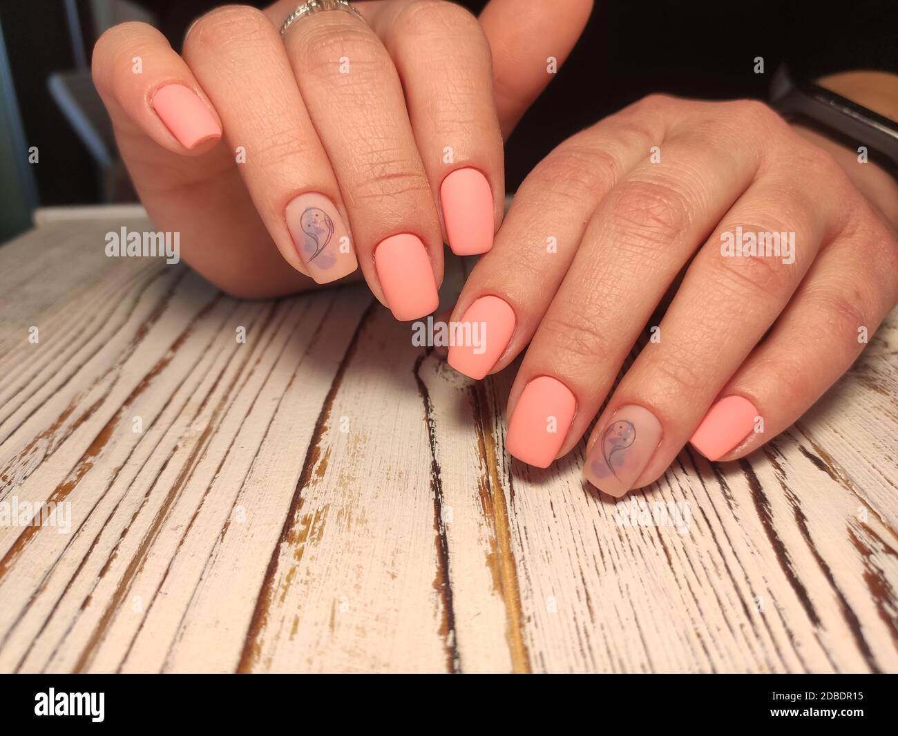 Christmas Nail art manicure. Winter Holiday style bright Manicure with gems  Christmas tree and snowflakes. Bottle of Nail Polish Stock Photo - Alamy