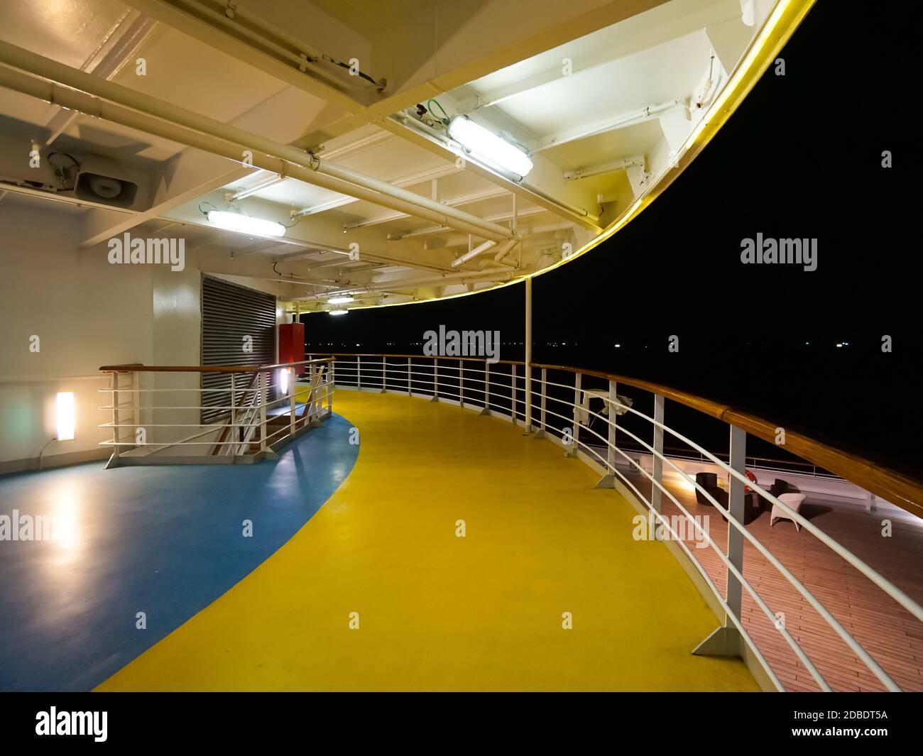 Ship deck railing at night hi-res stock photography and images - Alamy