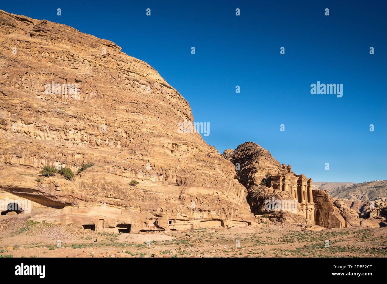 El Deir, Petra, Wadi Musa, Jordan Stock Photo