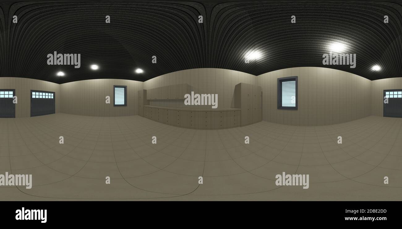 garage HDRI map 3d illustration Stock Photo - Alamy
