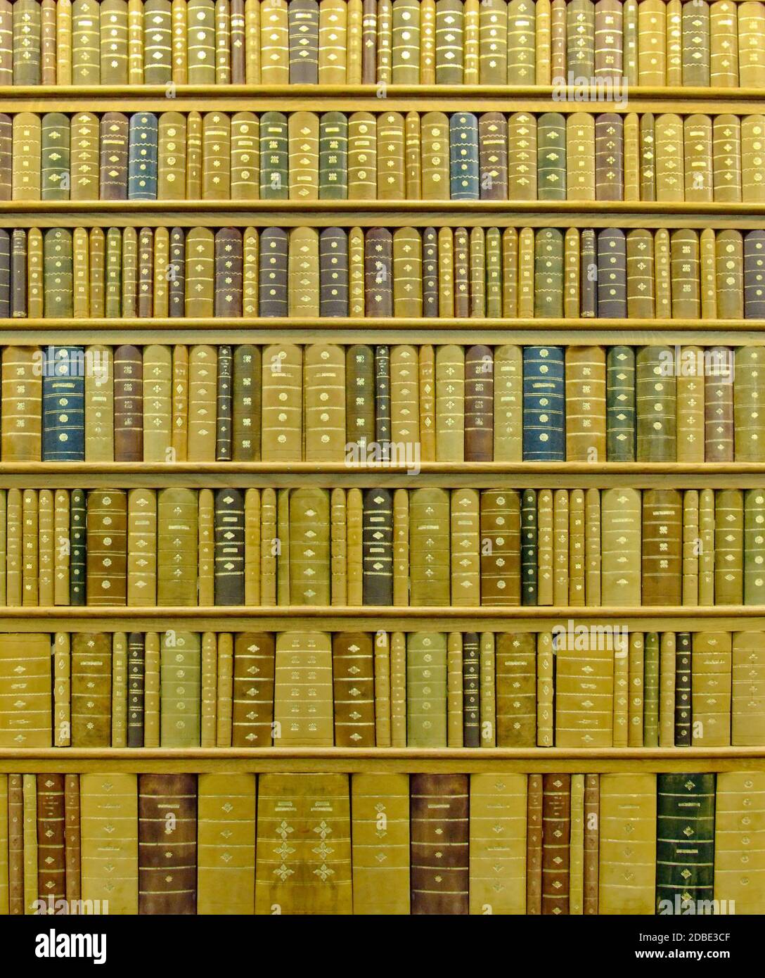 Big and old library shelf with books Stock Photo Alamy