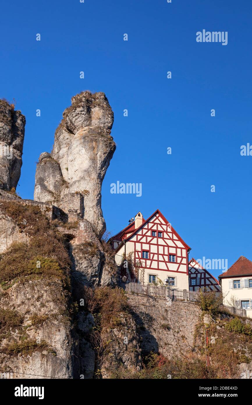 geography / travel, Germany, Bavaria, Pottenstein, Museum of the Franconian Switzerland in Tuechersfel, Additional-Rights-Clearance-Info-Not-Available Stock Photo