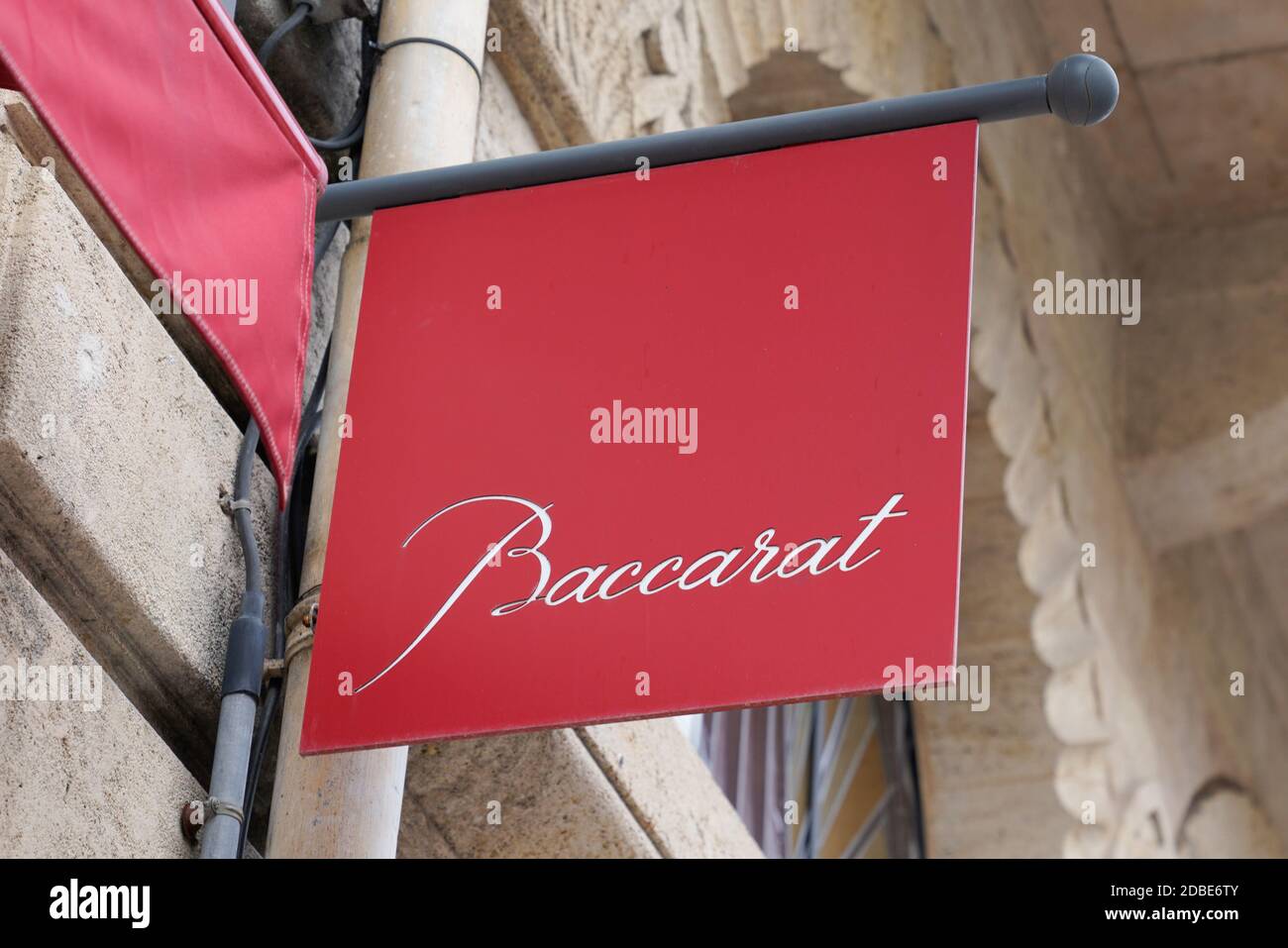Bordeaux , Aquitaine / France - 11 01 2020 : Baccarat Crystal logo sign of  French manufacturer of fine crystal glassware located in Baccarat France  Stock Photo - Alamy