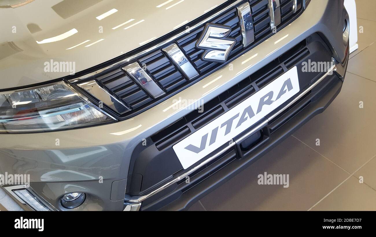 Bordeaux , Aquitaine / France - 11 01 2020 : Suzuki vitara front car with logo in dealership Japanese multinational corporation automobiles Stock Photo