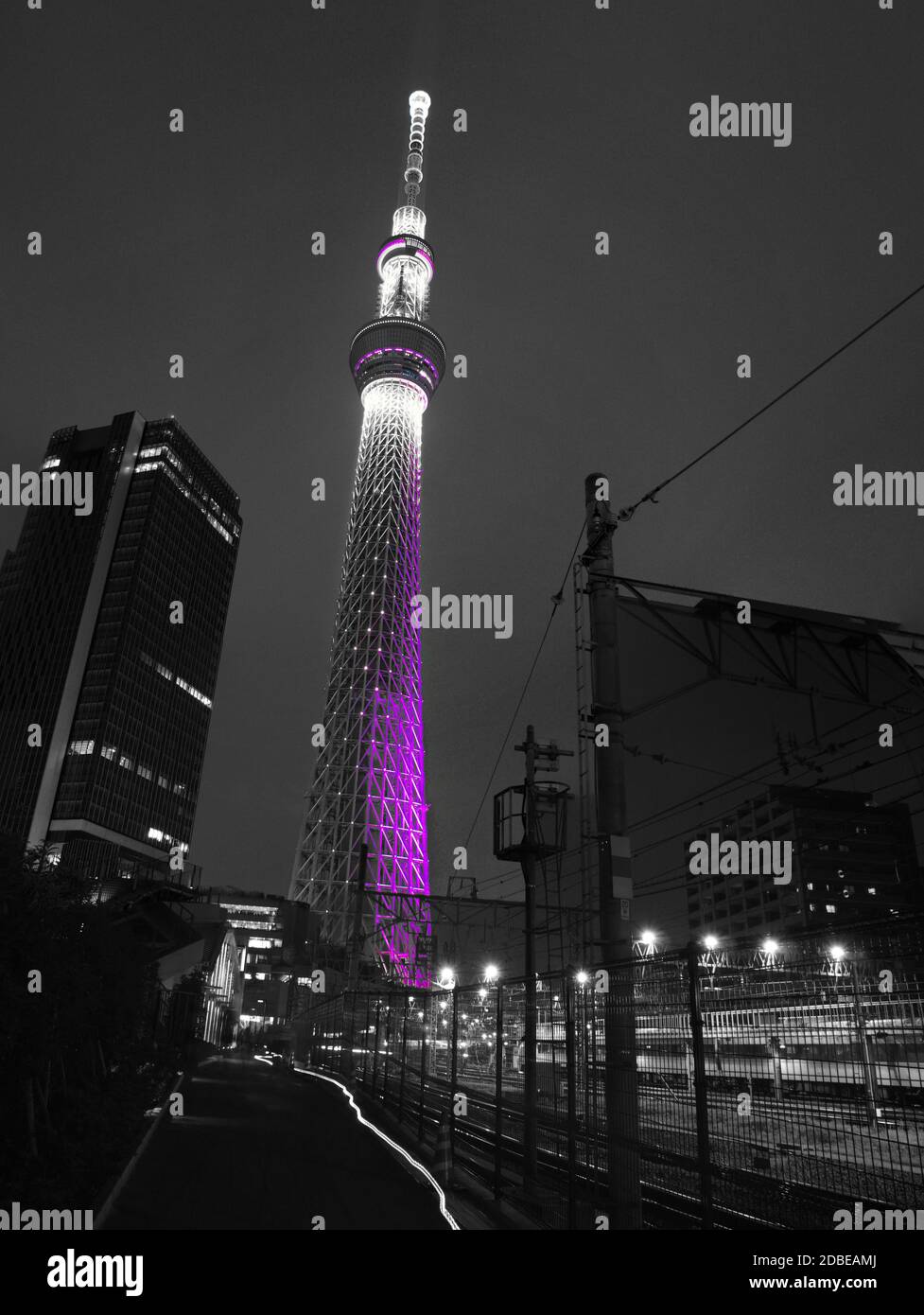 Black and white neon tokyo hi-res stock photography and images - Alamy