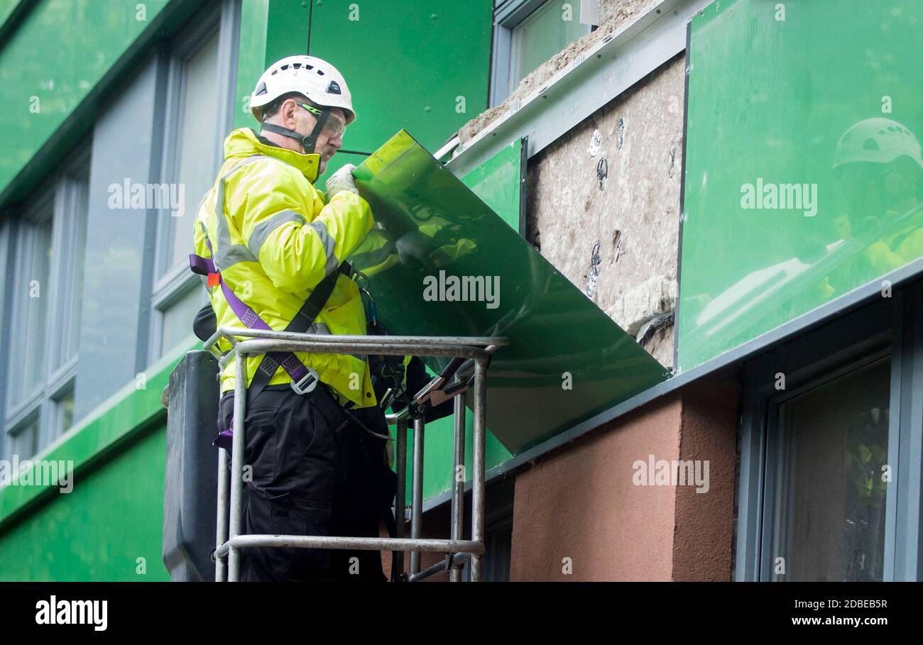 Uk dangerous cladding removed hires stock photography and images Alamy