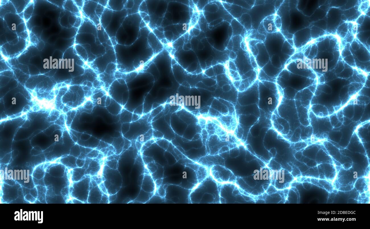 Sky blue thunderstorm power energy electric lightning seamless ...