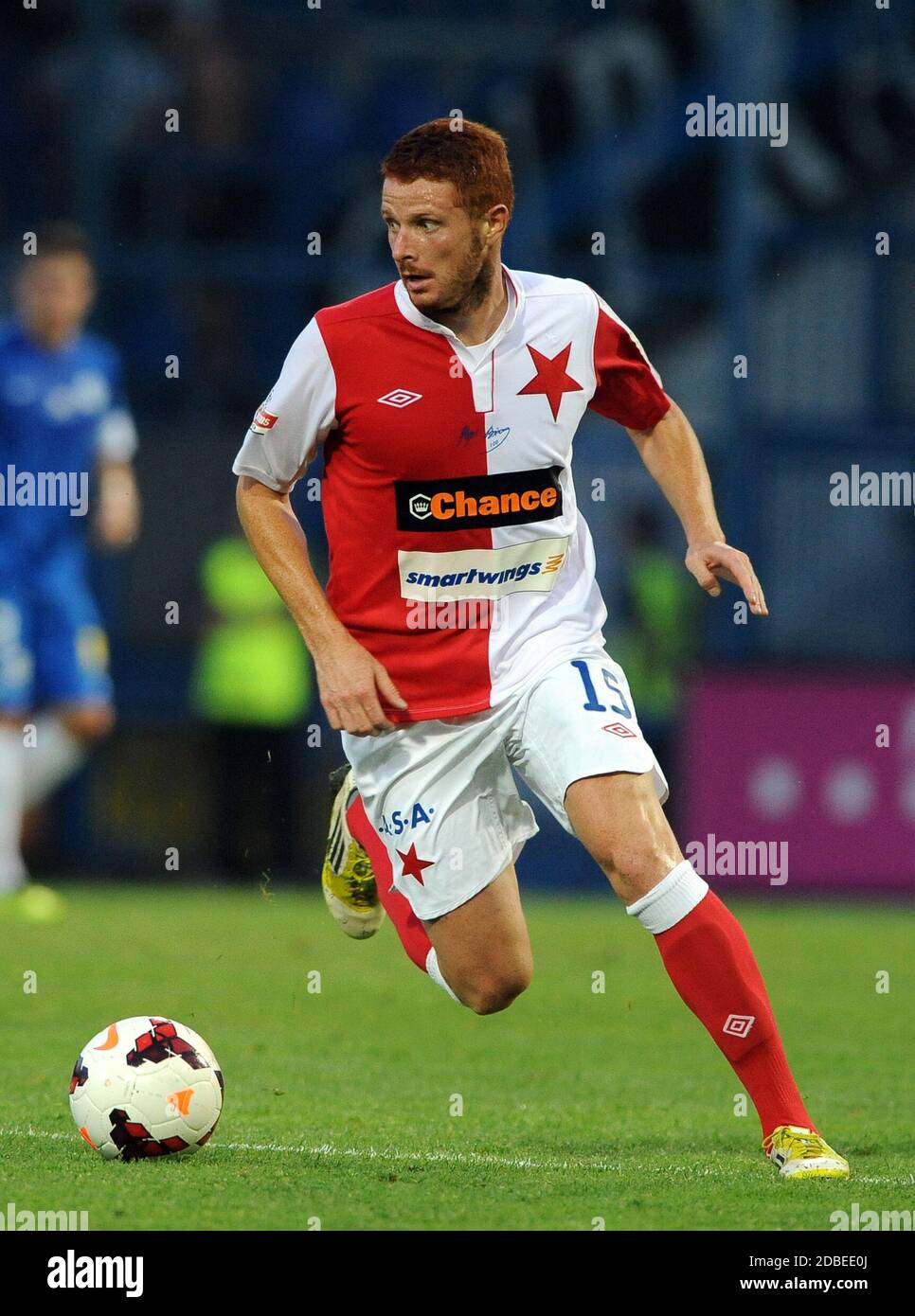 Liberec, Czech Republic. 28th July, 2013. Czech first league, 2 rnd, FC  Slovan Liberec vs SK Slavia Praha, 2:1, Liberec, Czech Republic, July 28,  2013. Marcel Gecov of Slavia Praha. *** Local