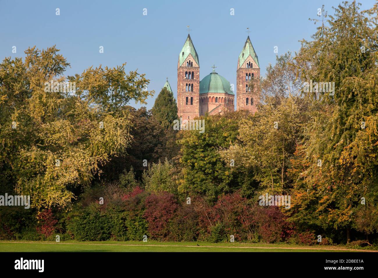 geography / travel, Germany, Rhineland-Palatinate, Speyer, minster at Speyer, metropolitan region Rhei, Additional-Rights-Clearance-Info-Not-Available Stock Photo
