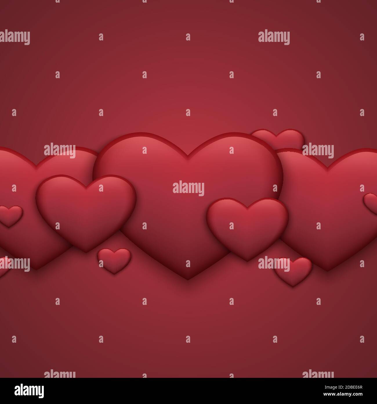 Vector modern red valentines day background. Heart icon for design ...