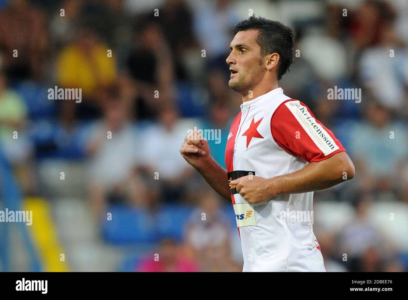 Liberec, Czech Republic. 28th July, 2013. Czech first league, 2 rnd, FC  Slovan Liberec vs SK Slavia Praha, 2:1, Liberec, Czech Republic, July 28,  2013. Martin Fenin of Slavia Praha. *** Local