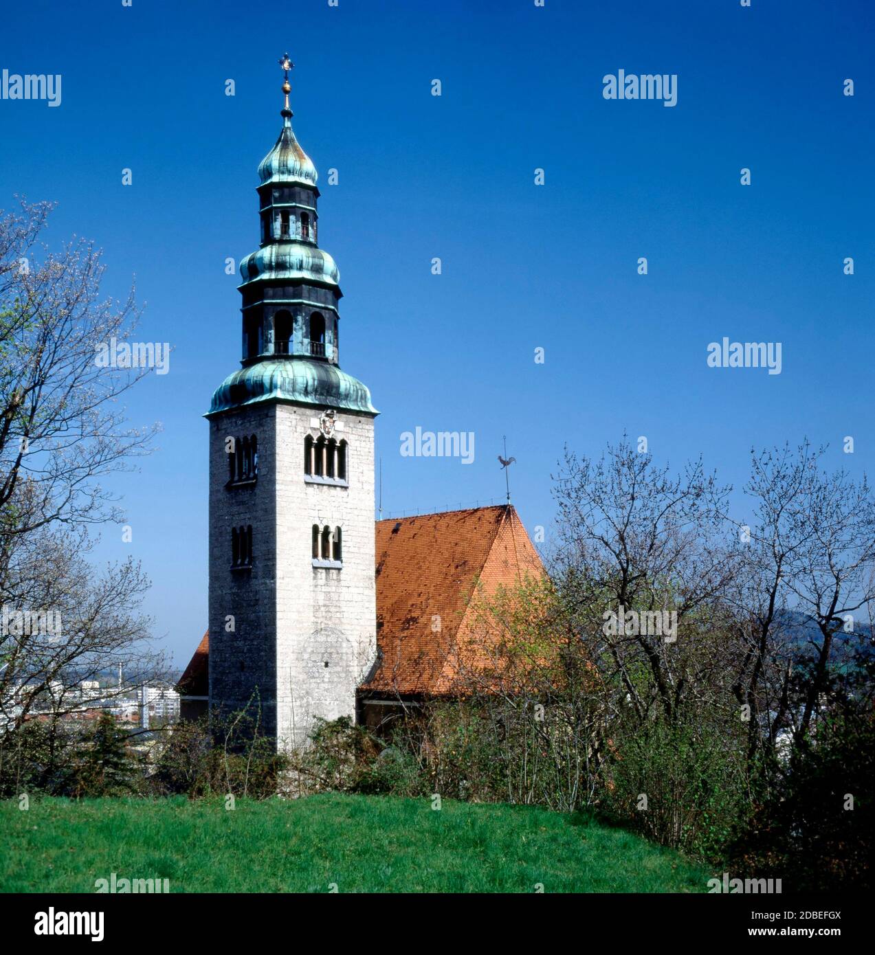 Mullner church, Salzburg, Austria Stock Photo