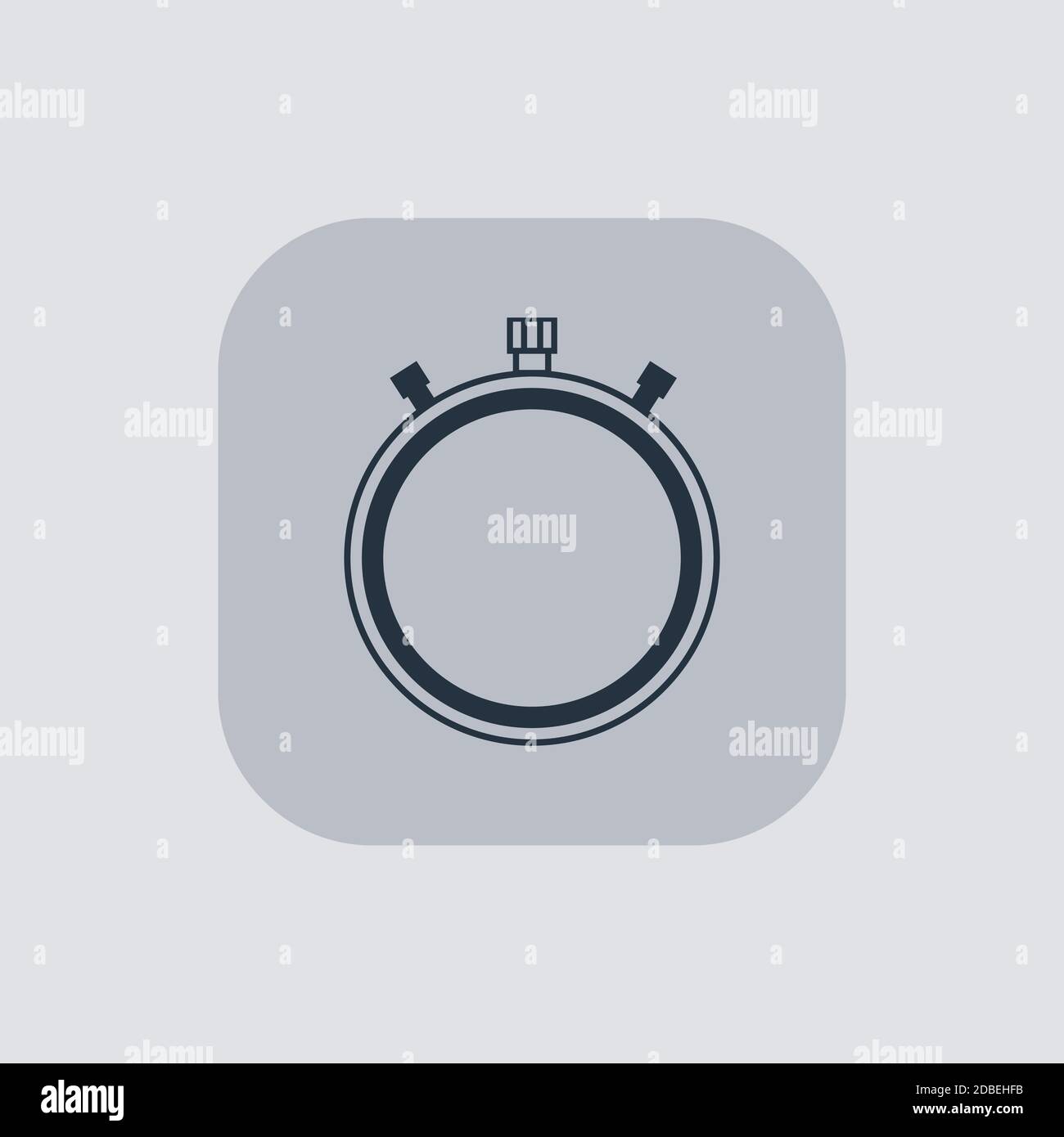 Vector modern stopwatch icon on gray background Stock Vector Image ...