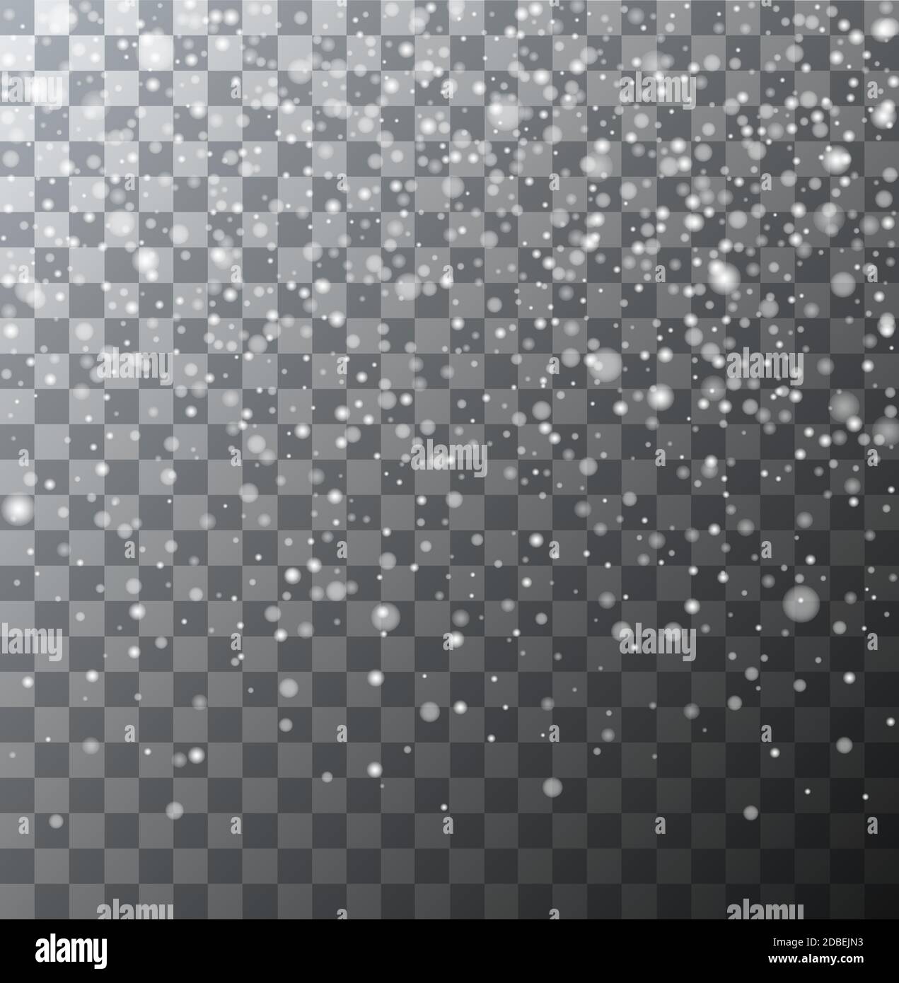 vector realistic falling snowflakes or snow on transparent background ...