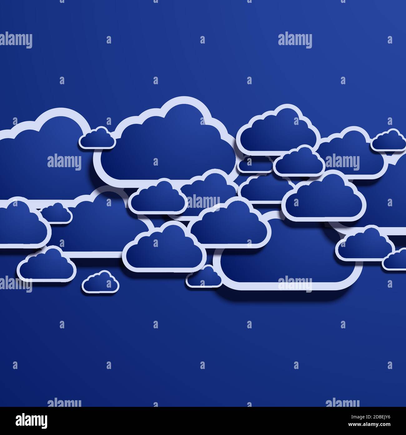 Vector modern computer cloud creative background Stock Vector Image ...