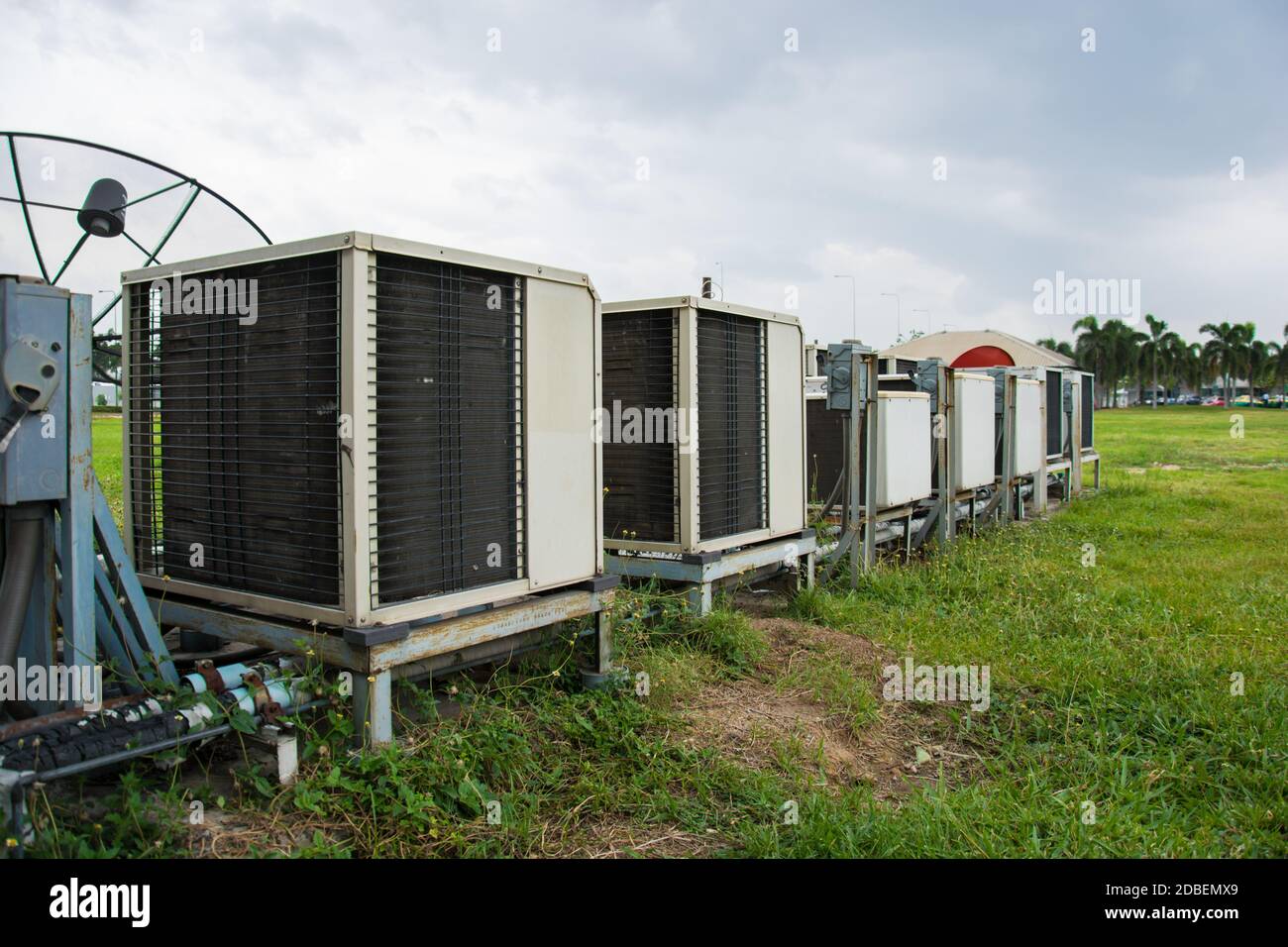 Air conditioners condenser units Stock Photo Alamy