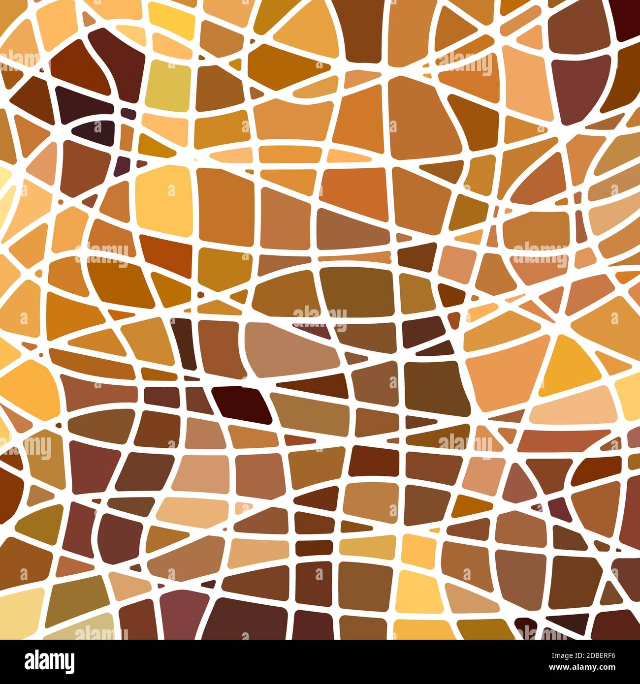 abstract stained-glass mosaic background - orange and brown Stock Photo ...