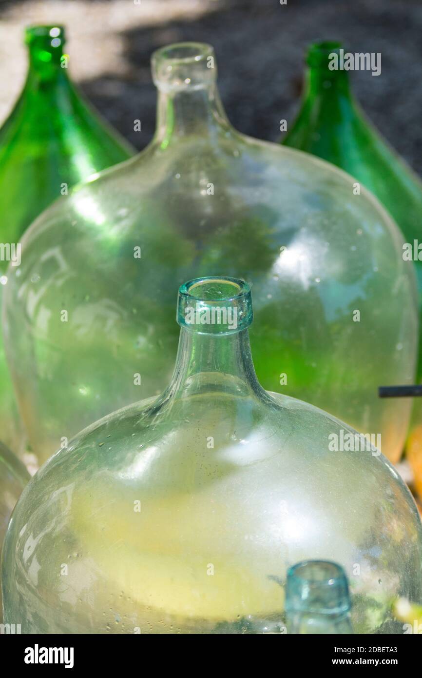 bottles in a winery Stock Photo - Alamy