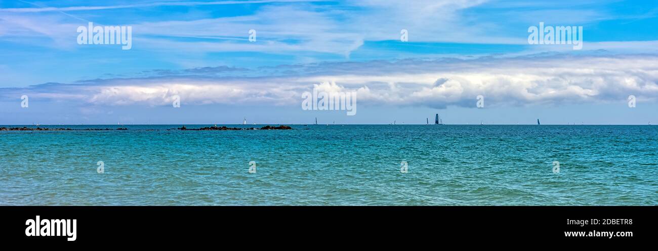 Gulf of Morbihan - Bay of Biscay - view from Carnac, Brittany, France Stock Photo