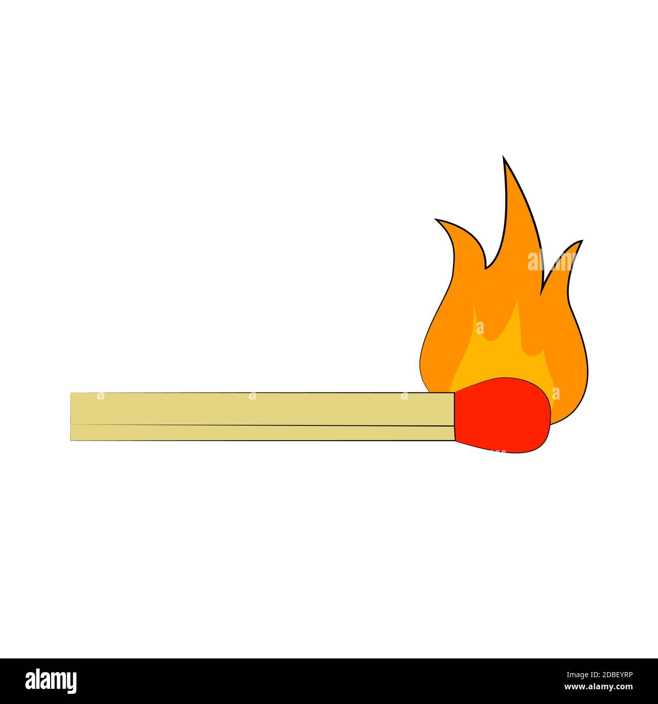 Fire on a stick top
