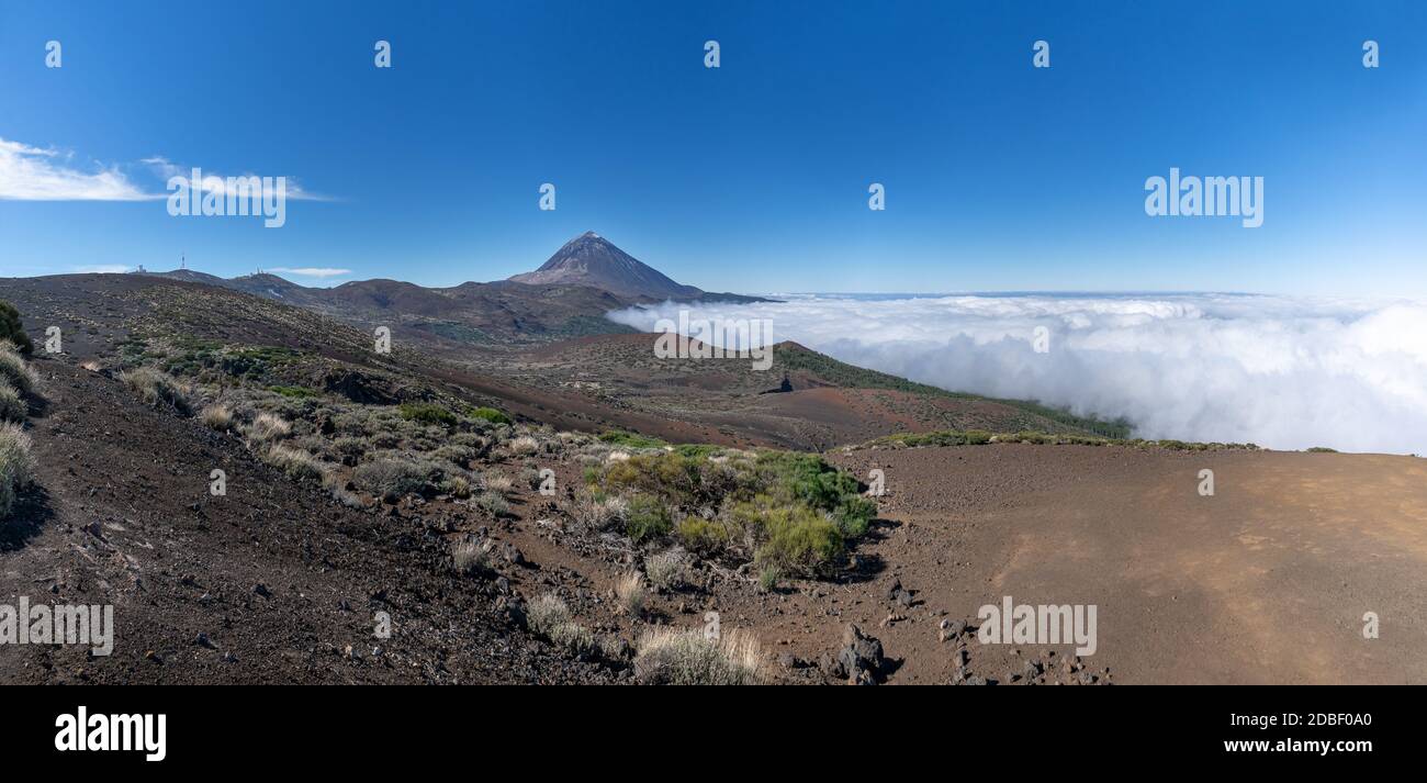 National park Parque National del Teide on the island of Tenerife, Spain Stock Photo