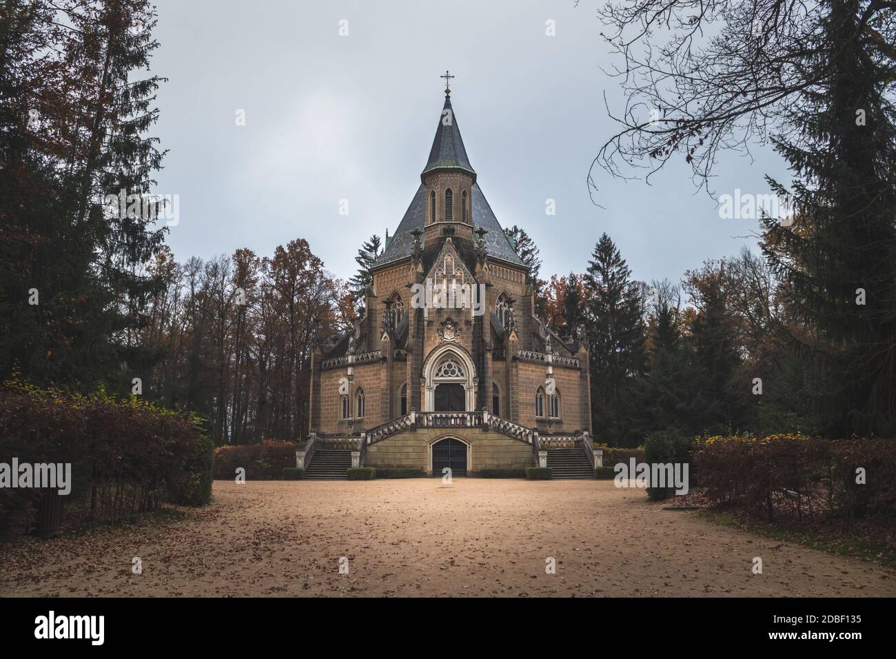 Trebon, Czech republic - 11 15 2020: The Schwarzenberg Tomb, tomb of the Schwarzenberg family Stock Photo