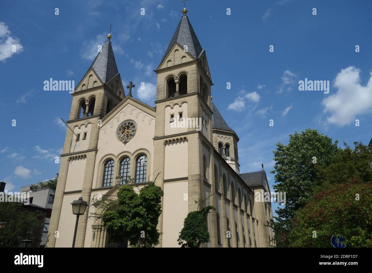 Evangelical Lutheran Church of the Redeemer in Bad Kissingen Stock Photo