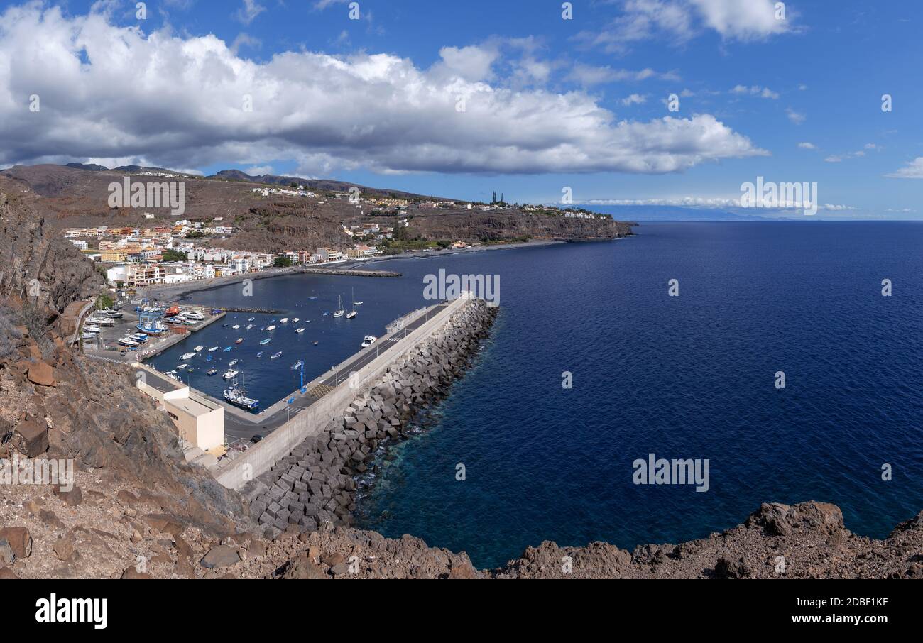Playa de Santiago on the south coast of La Gomera, Canary Islands Stock Photo