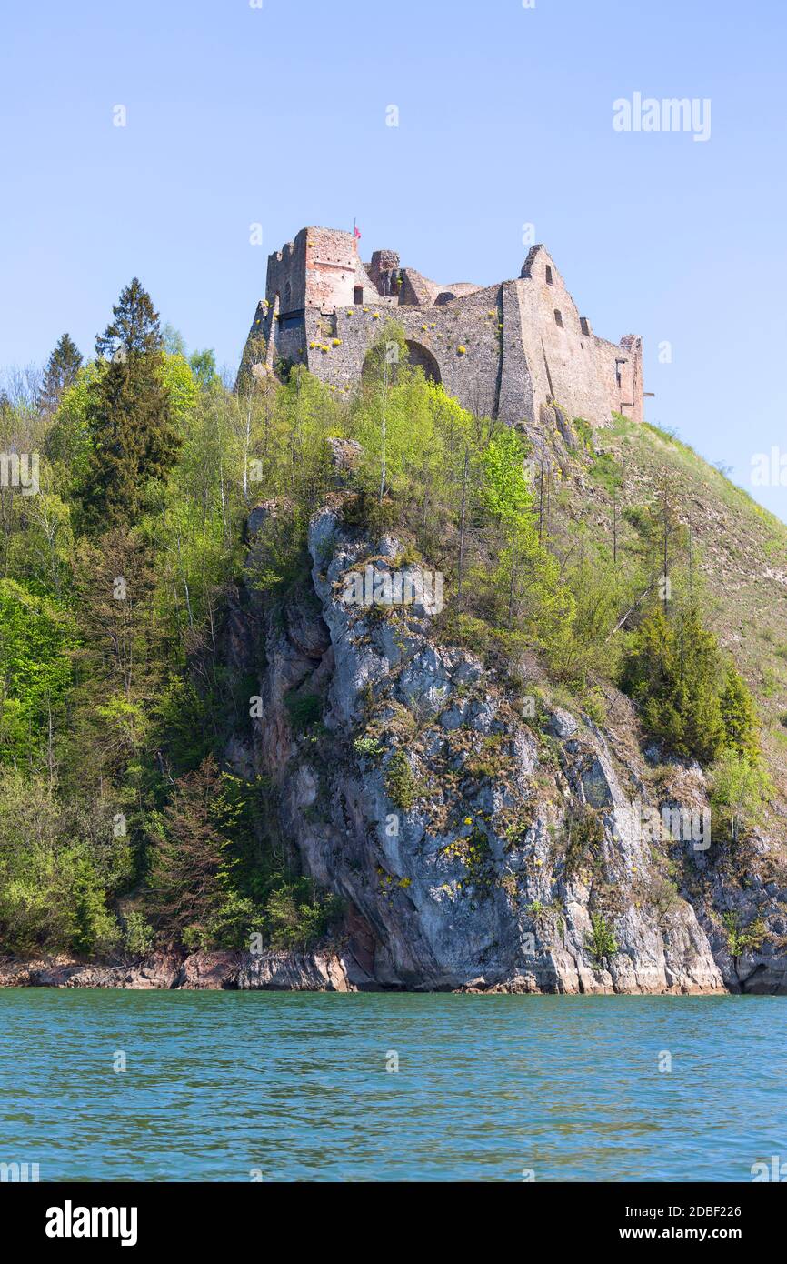 Niedzica Poland May 18 2020 14th Century Czorsztyn Castle Ruins niedzica-poland-may-18-2020-14th-century-czorsztyn-castle-ruins