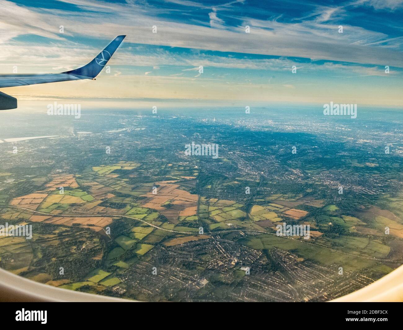 LOT Airlines B737800 flight from London Heathrow to Warsaw,Poland as