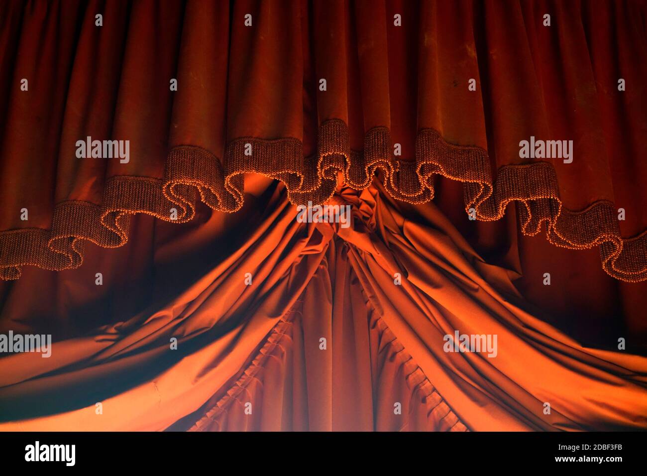 Theater curtain Stock Photo