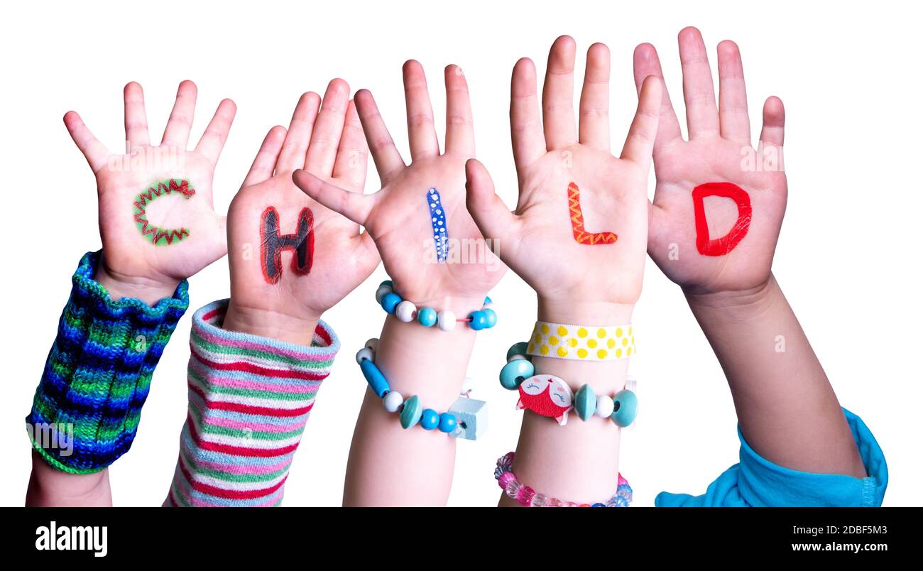 Word hands team people letters baby hi-res stock photography and images ...