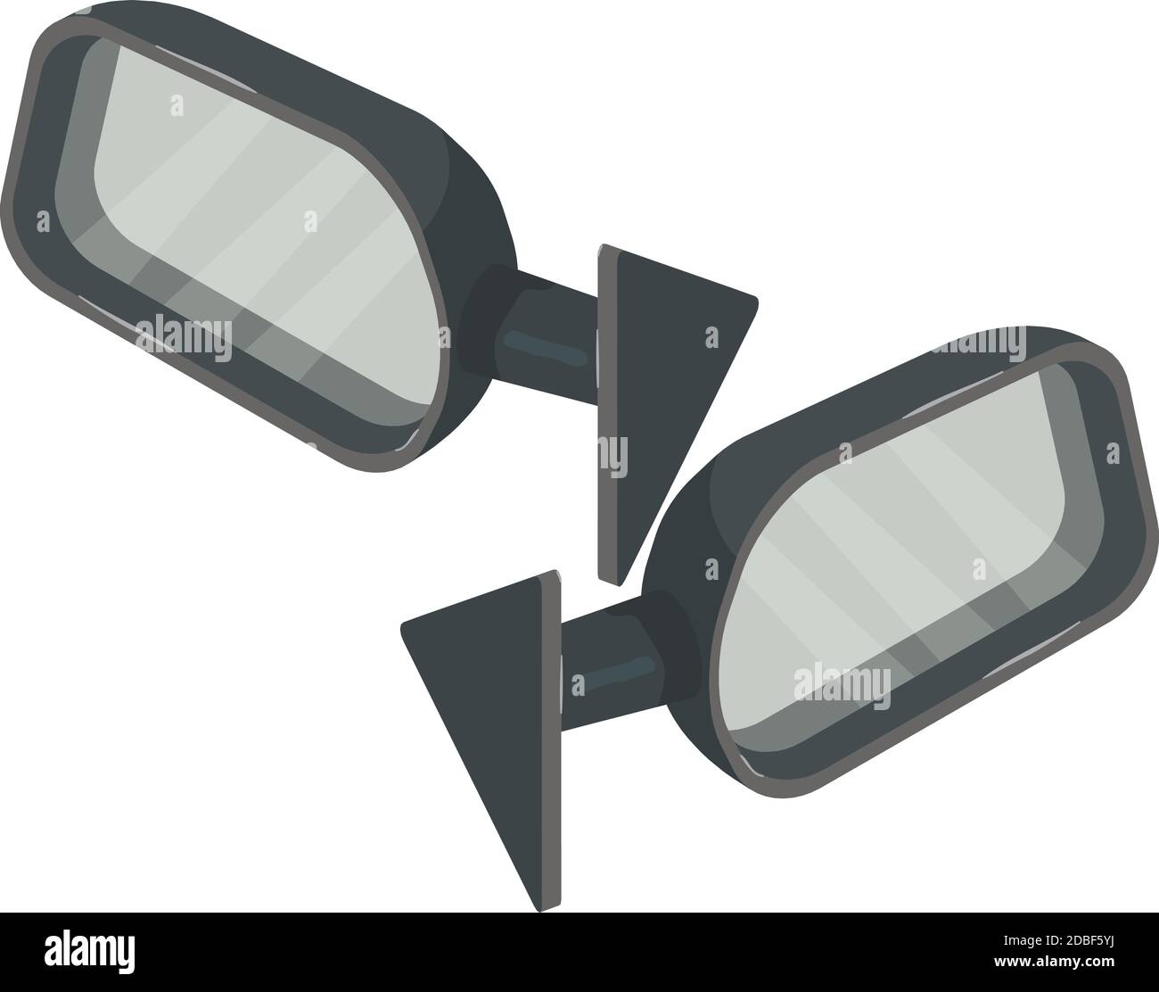 Car mirror icon. Isometric illustration of car mirror vector icon for