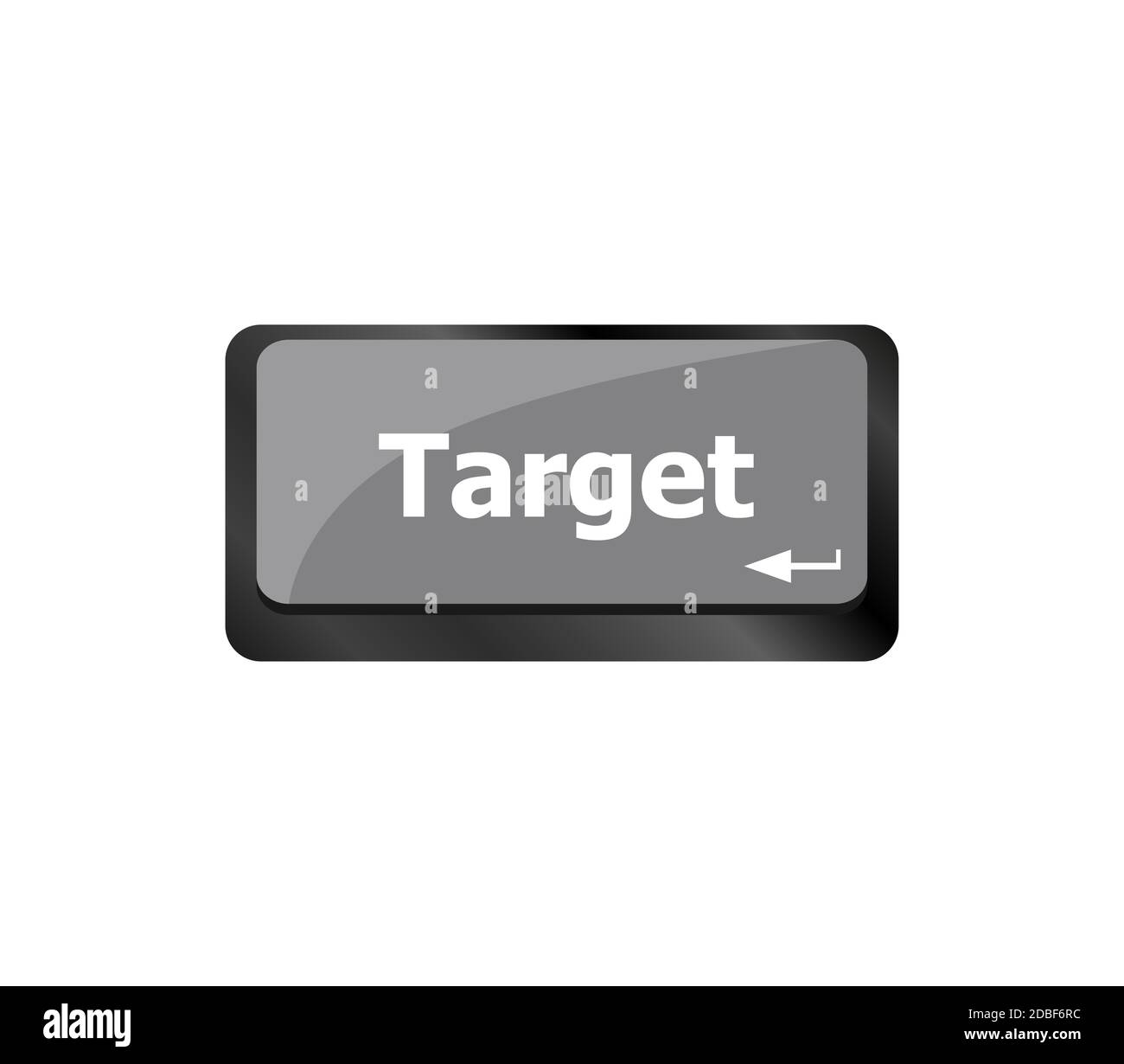 target button on computer keyboard. business concept Stock Photo Alamy