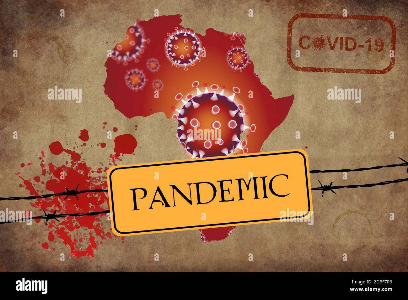 Map africa covid 19 hi-res stock photography and images - Alamy