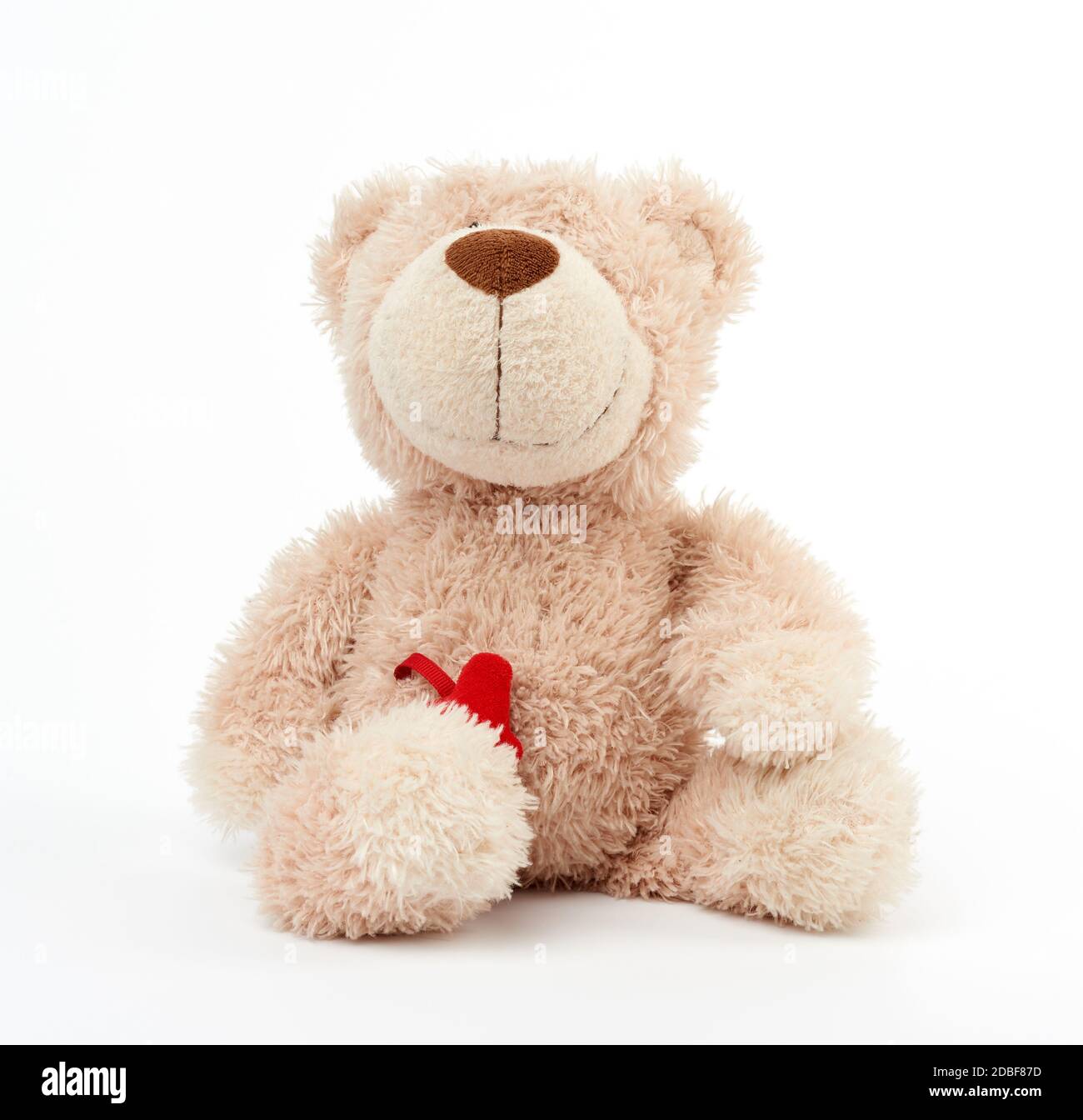 friendly good cream teddy bear with big eyes Stock Photo - Alamy
