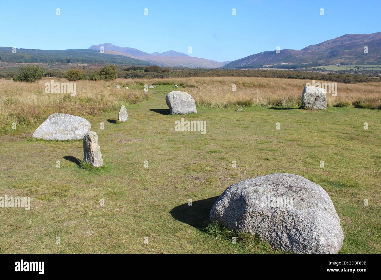 Flat Stone Circle on Isle of Arran Stock Photo - Alamy