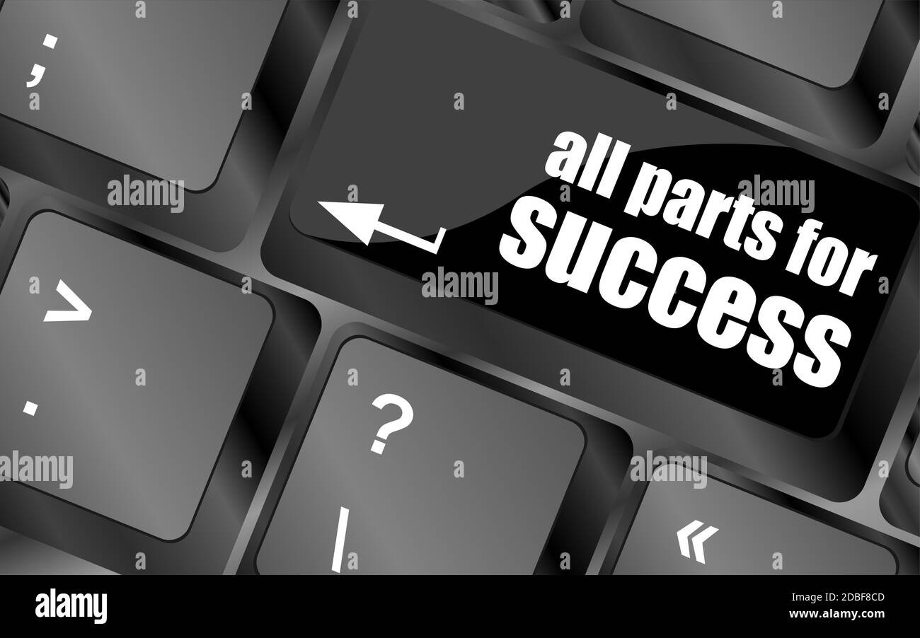 all parts for success button on computer keyboard key Stock Photo - Alamy
