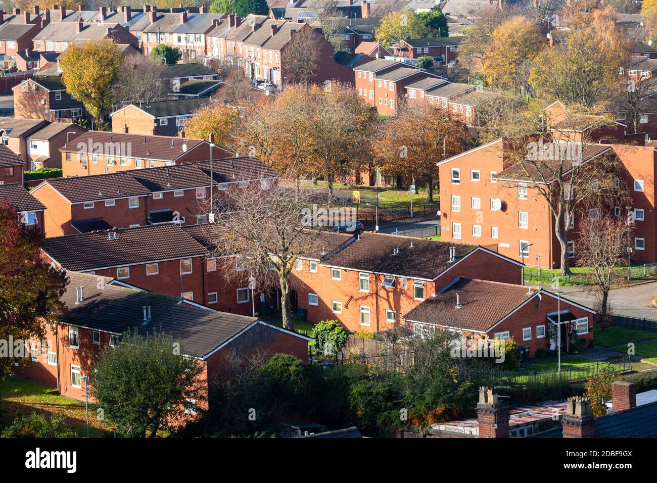 View of Old Hill, a small district in the Black Country, West Midlands