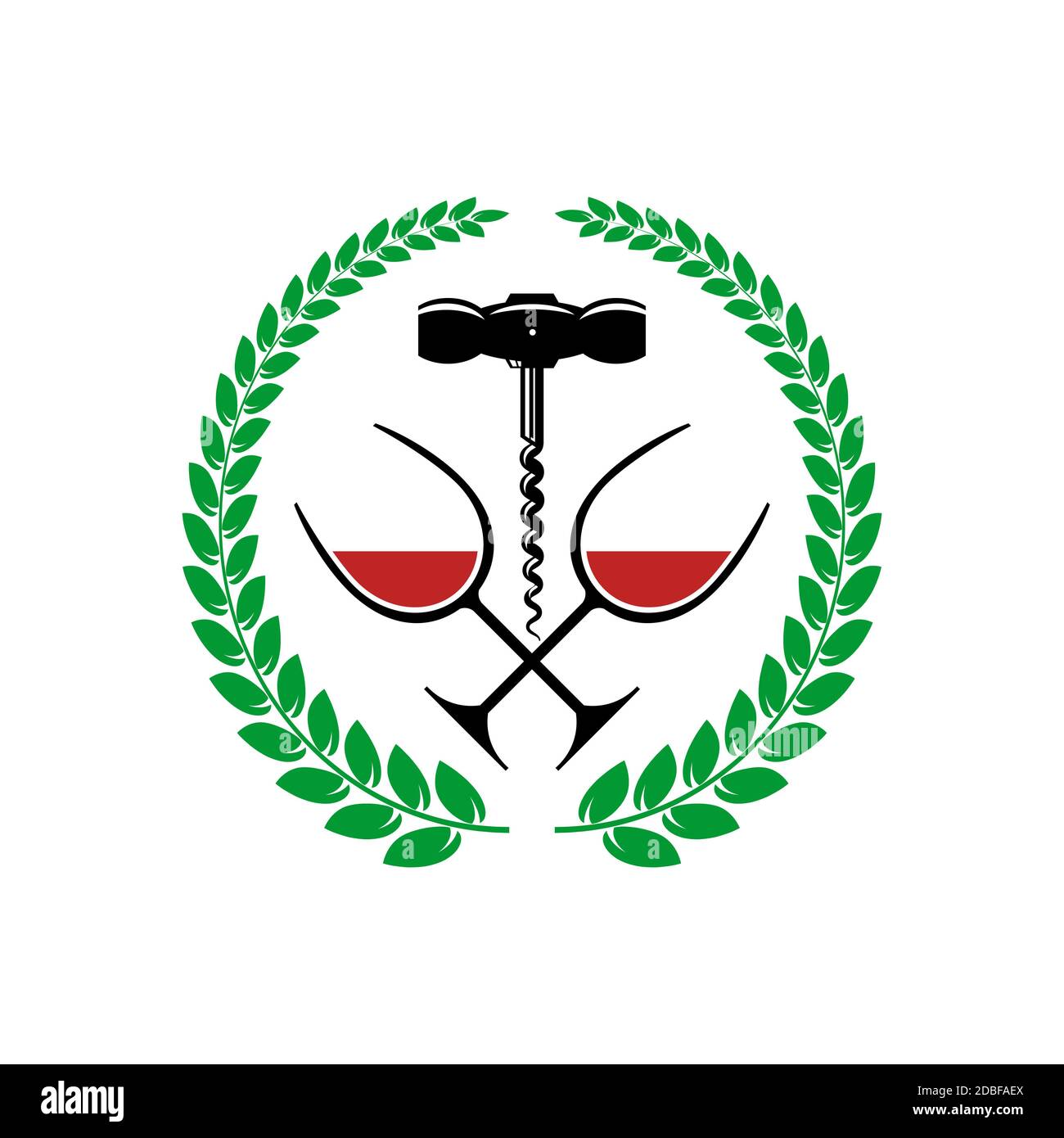 Retro Wood Corkscrew Icon for Opening Wine Bottle Isolated on White ...
